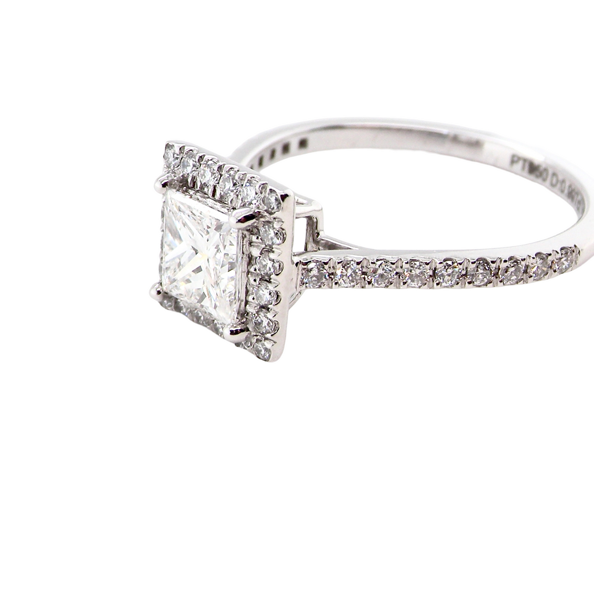 Princess Cut Diamond Cluster Ring