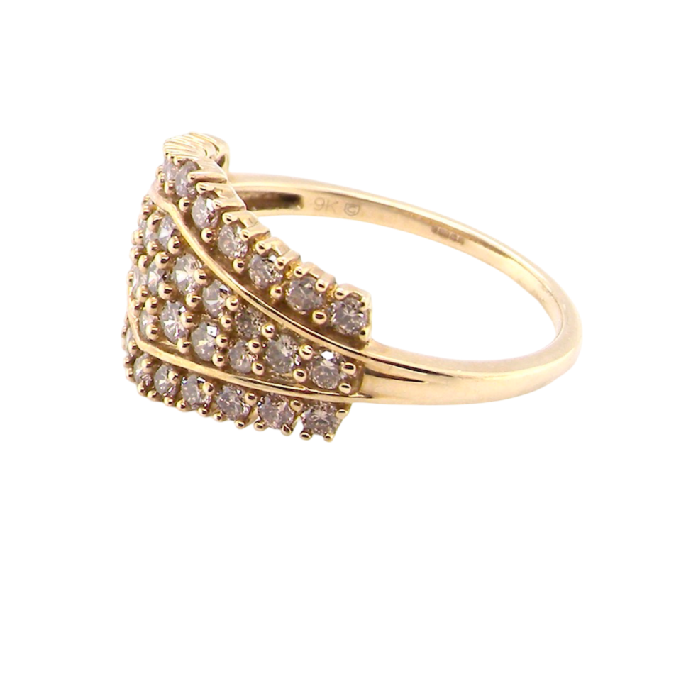 multi cluster diamond ring