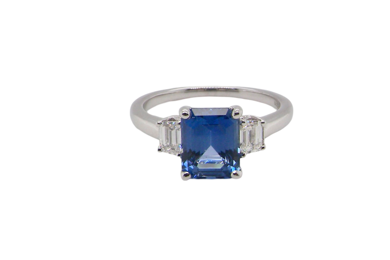 Sapphire and Diamond Ring