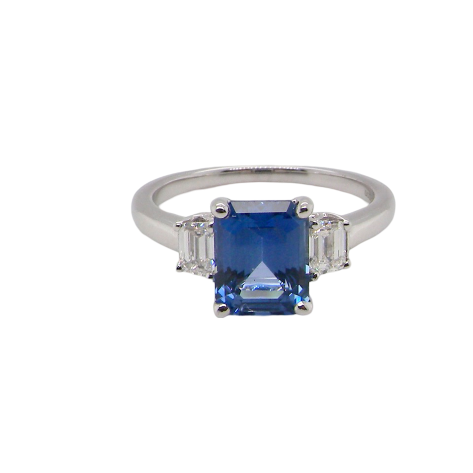 Sapphire and Diamond Ring