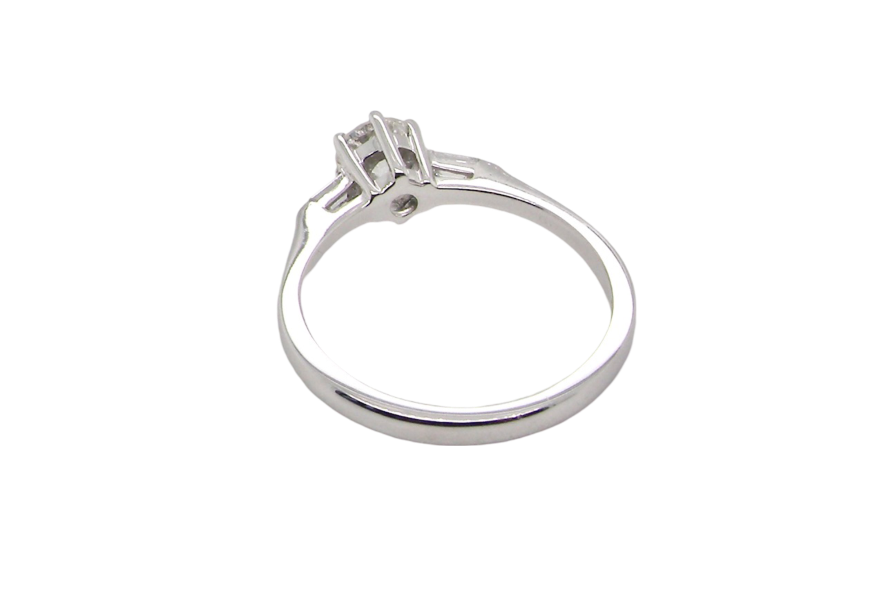 A fine Diamond Solitaire Ring rear view
