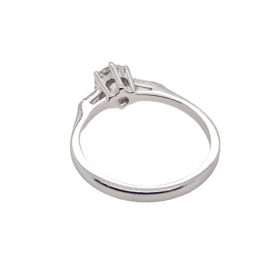 A fine Diamond Solitaire Ring rear view