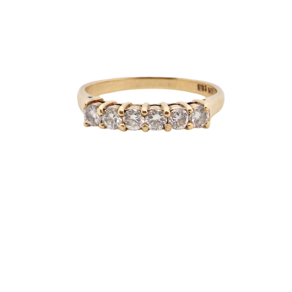 half hoop diamond ring