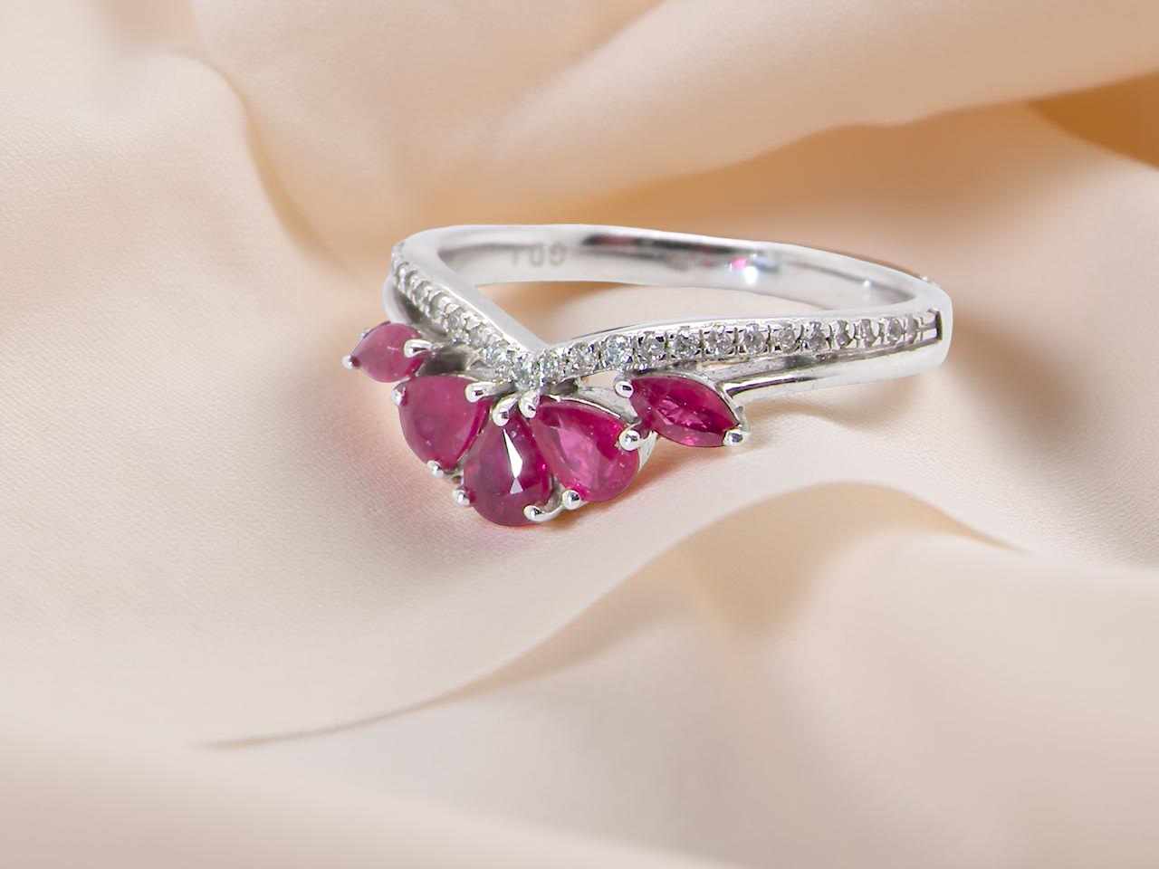 A NEW Ruby and Diamond feature ring
