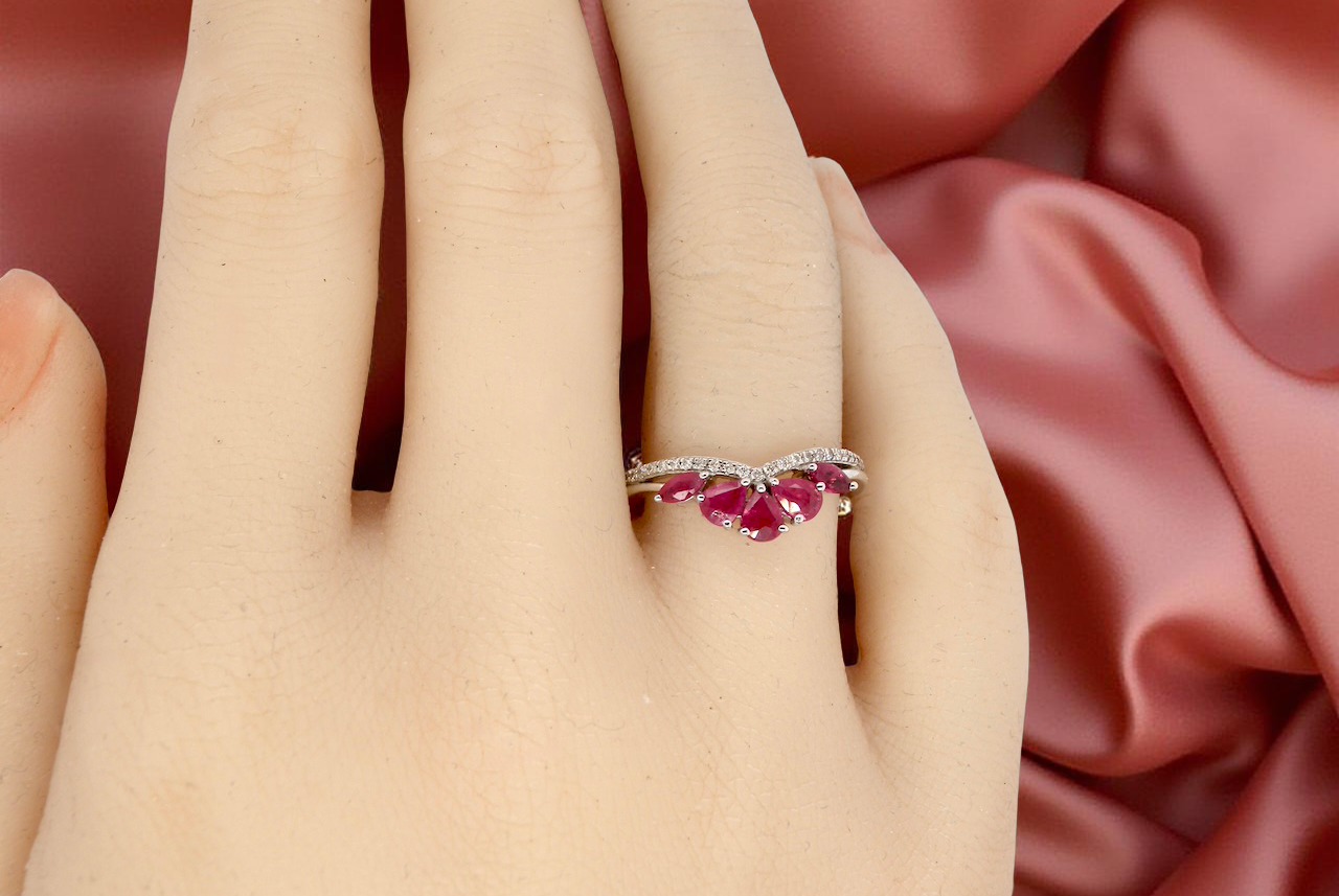 A NEW Ruby and Diamond feature ring
