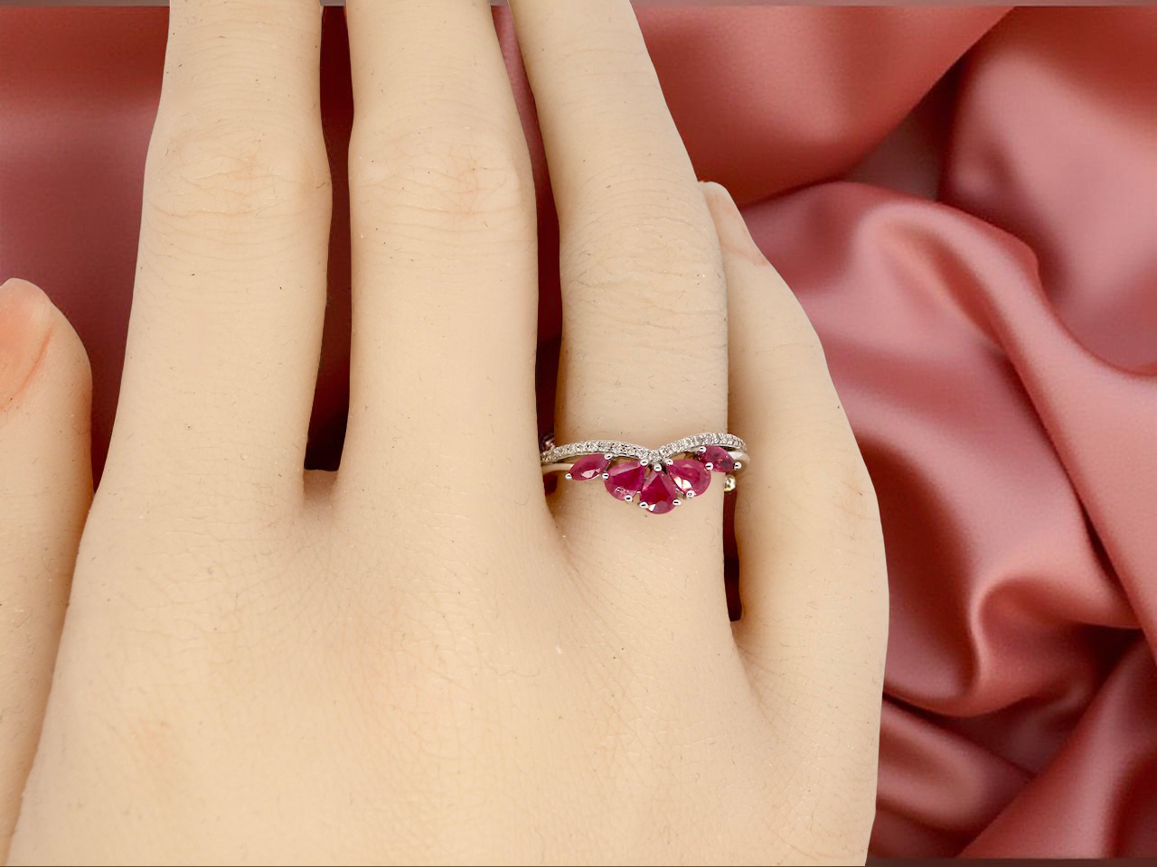 A NEW Ruby and Diamond feature ring