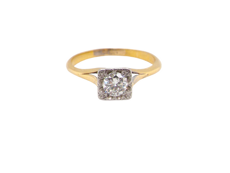 A vintage solitaire Diamond Ring