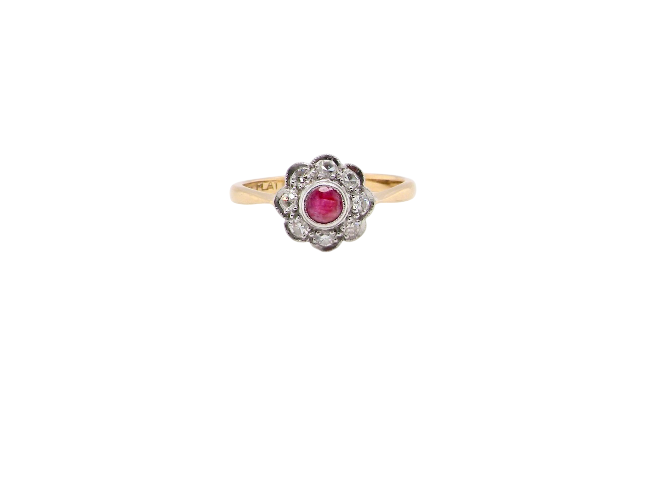 A ruby engagement ring