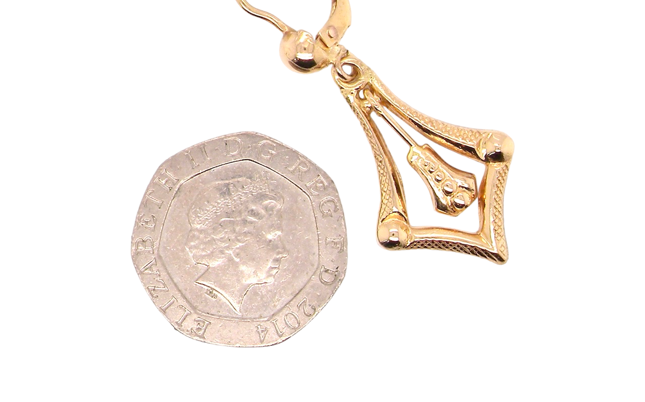 gold earrings