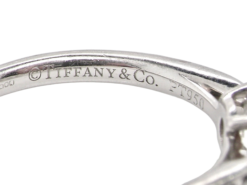 Tiffany & co diamond platinum ring 