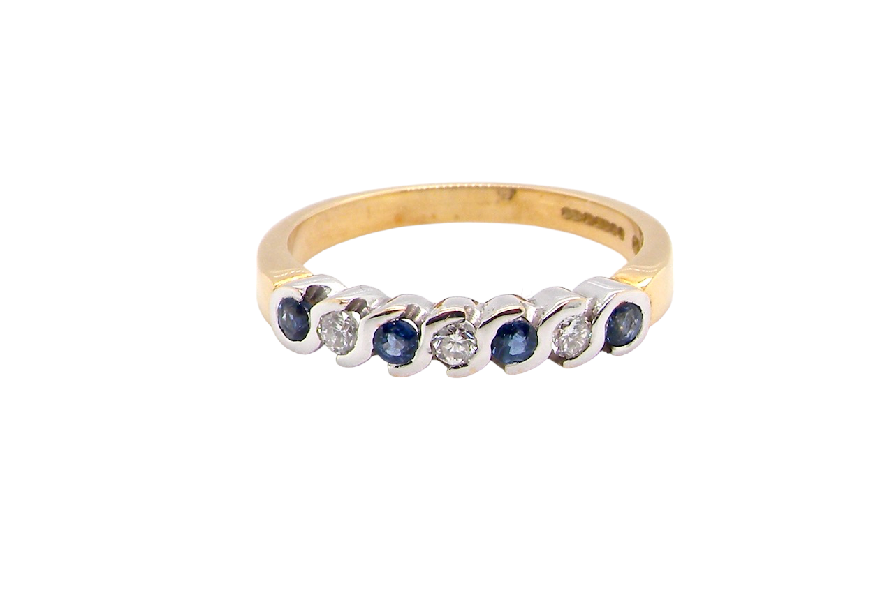 sapphire and diamond ring