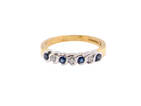 sapphire and diamond  ring