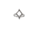 A marquise shaped  'Happy Diamonds' style ring