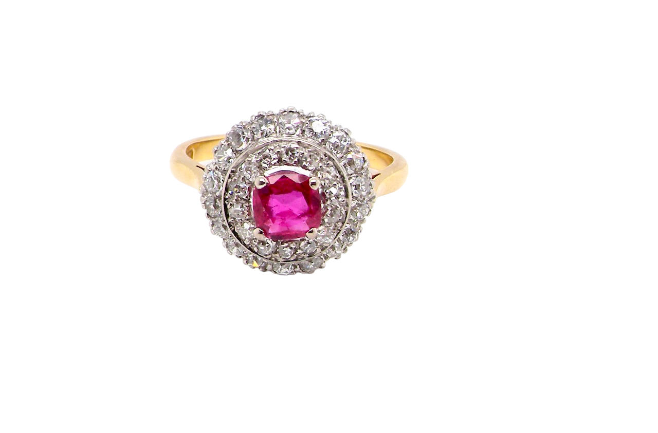 ruby and diamond ring