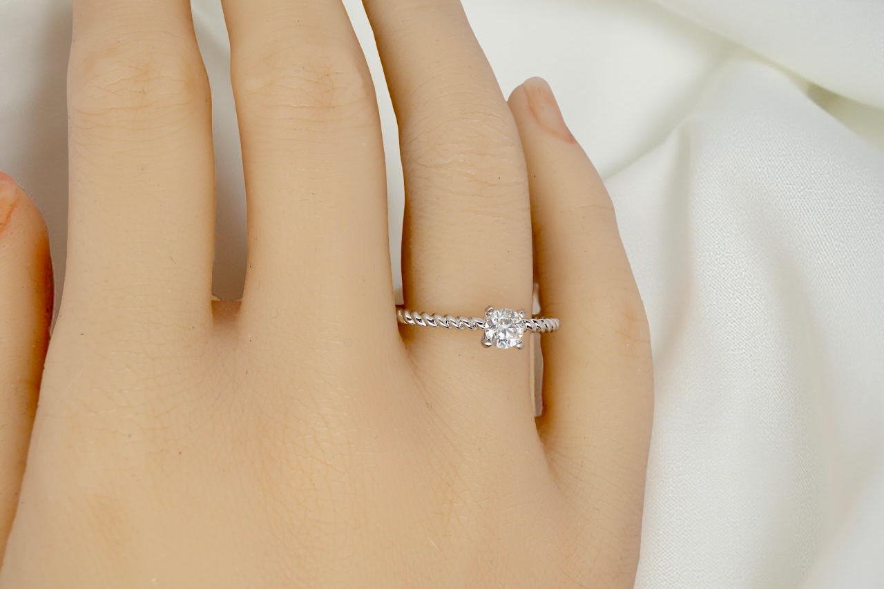 A solitaire Diamond Ring