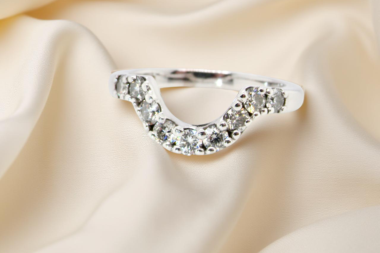 Diamond Wishbone Ring