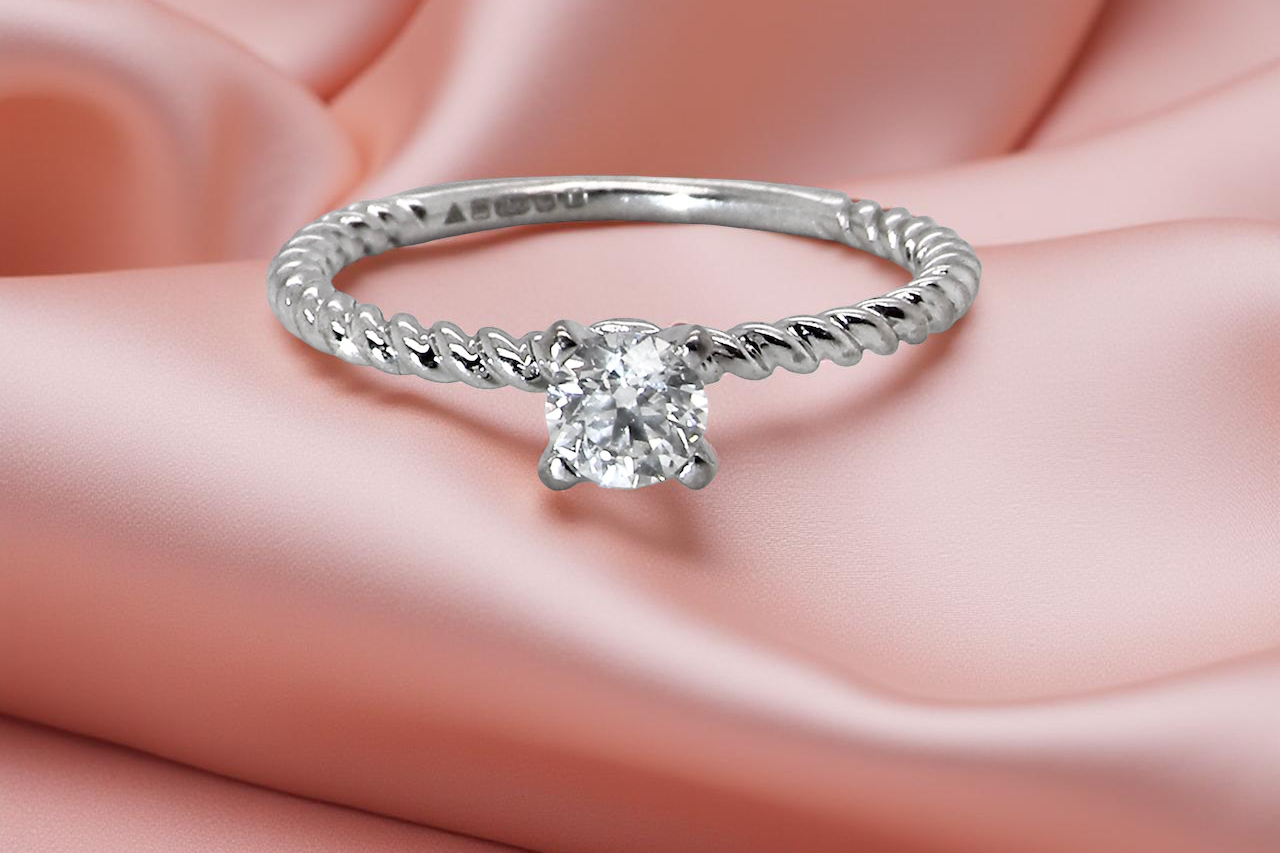 A solitaire Diamond Ring