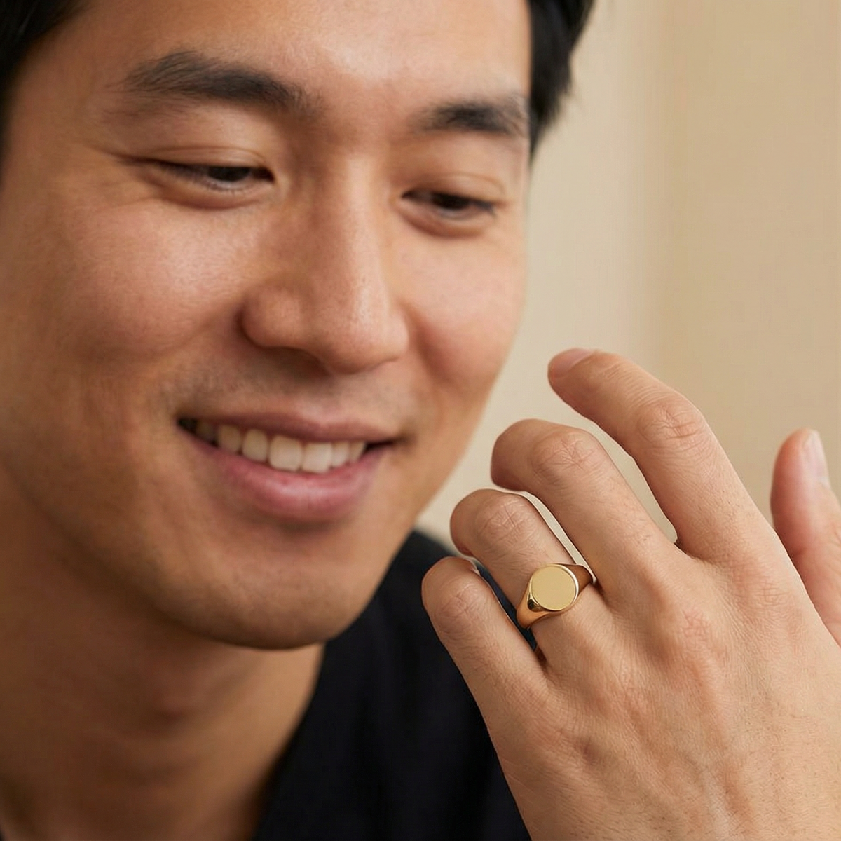he likes our extra heavy gentleman's Oxford signet ring. 