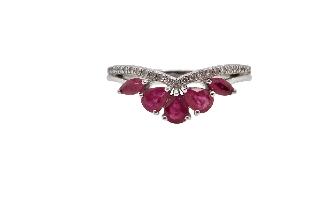 A NEW Ruby and Diamond feature ring