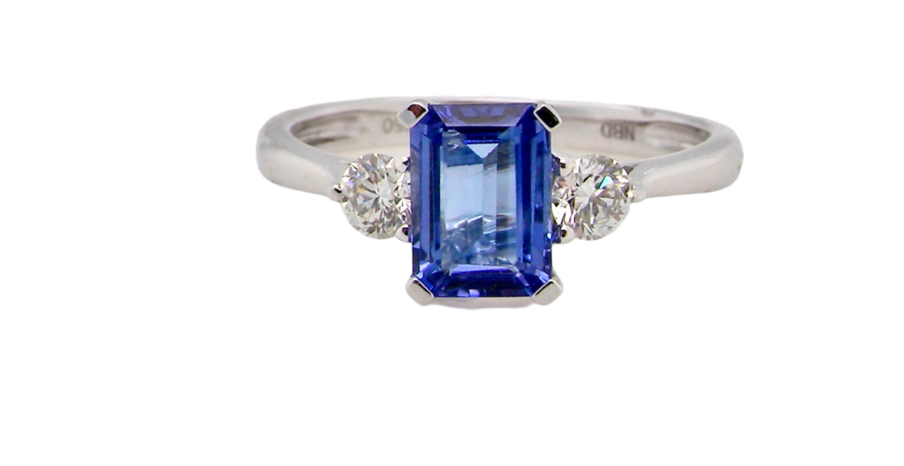 A NEW Tanzanite and Diamond Ring