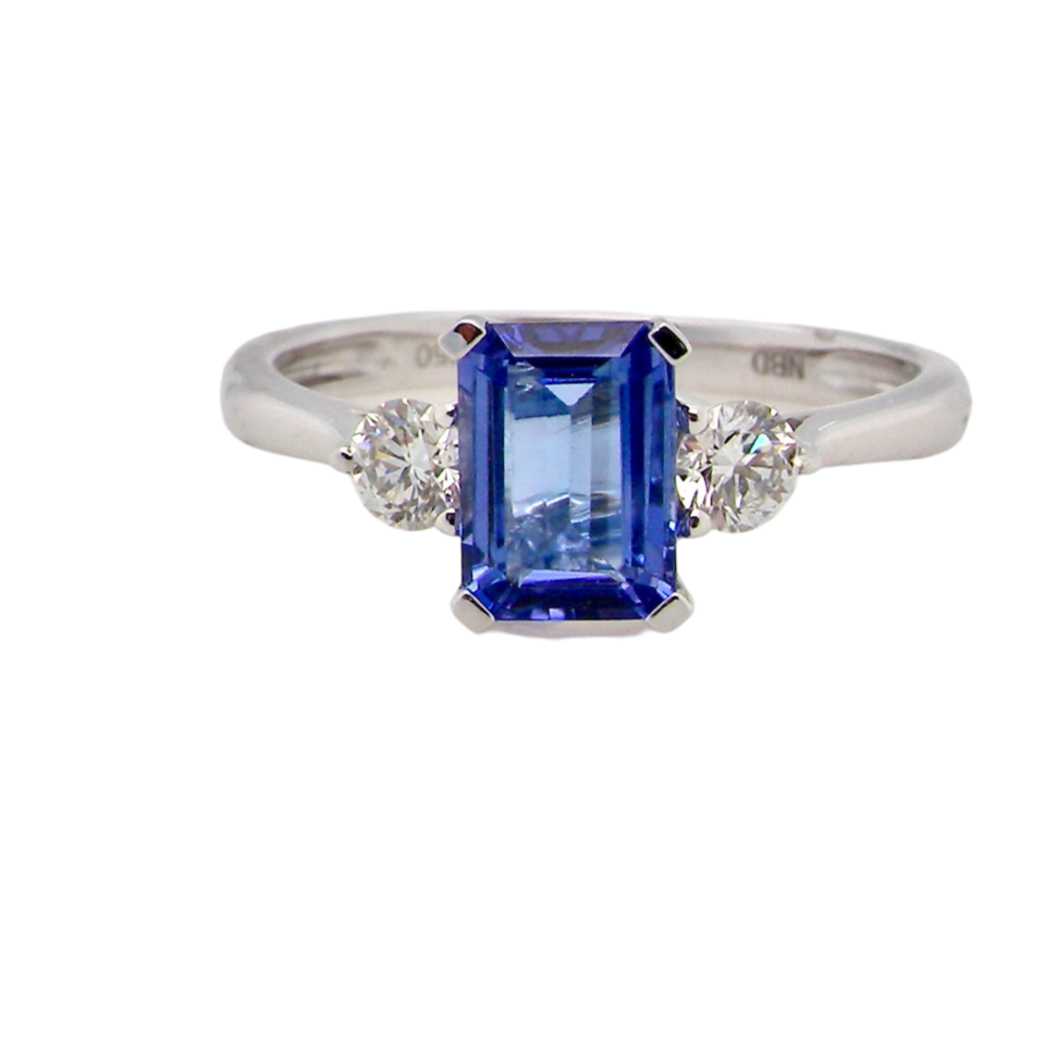 A NEW Tanzanite and Diamond Ring