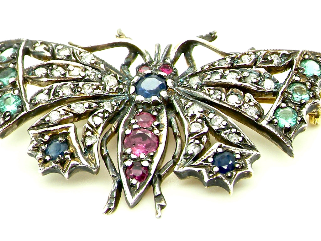antique  butterfly brooch