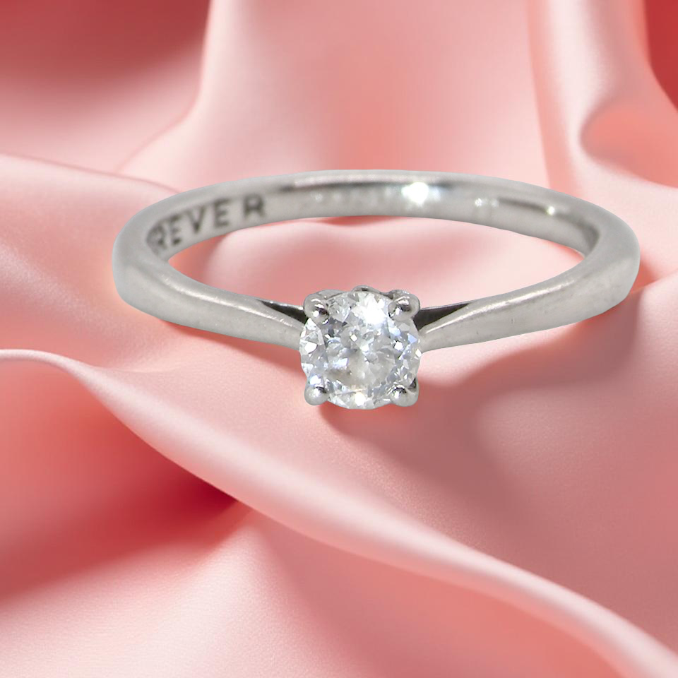 Platinum Diamond Solitaire Ring – Forever Collection