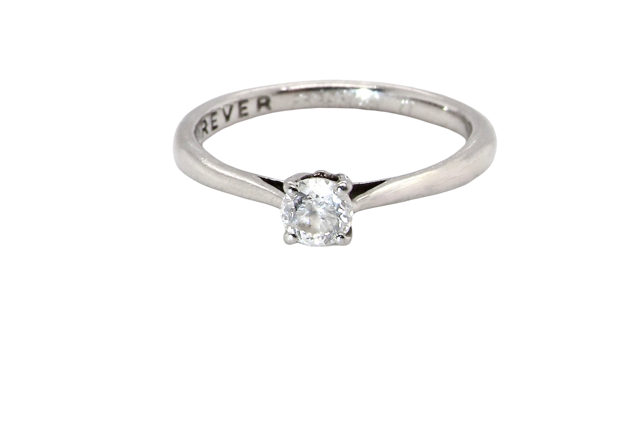 Platinum Diamond Solitaire Ring – Forever Collection