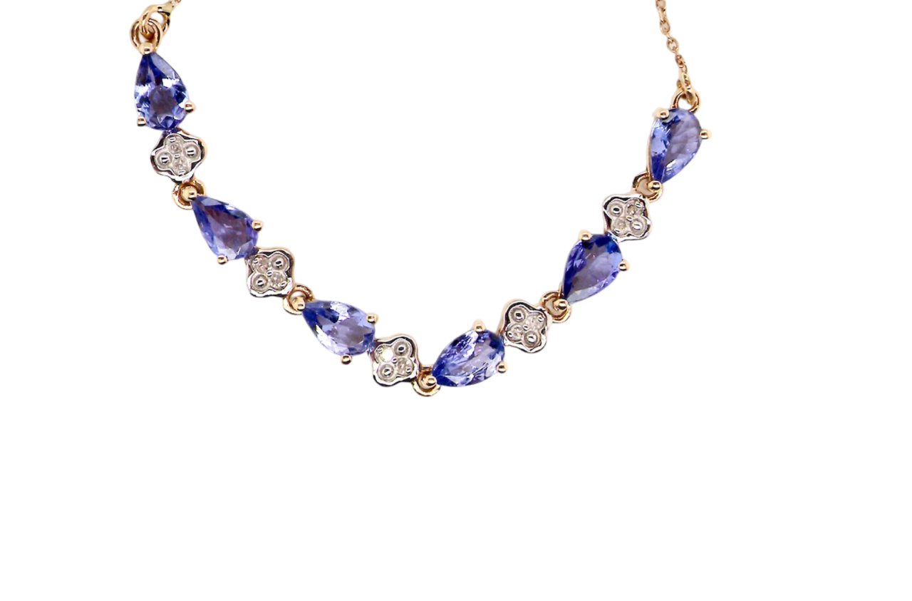 A Tanzanite and Diamond bracelet