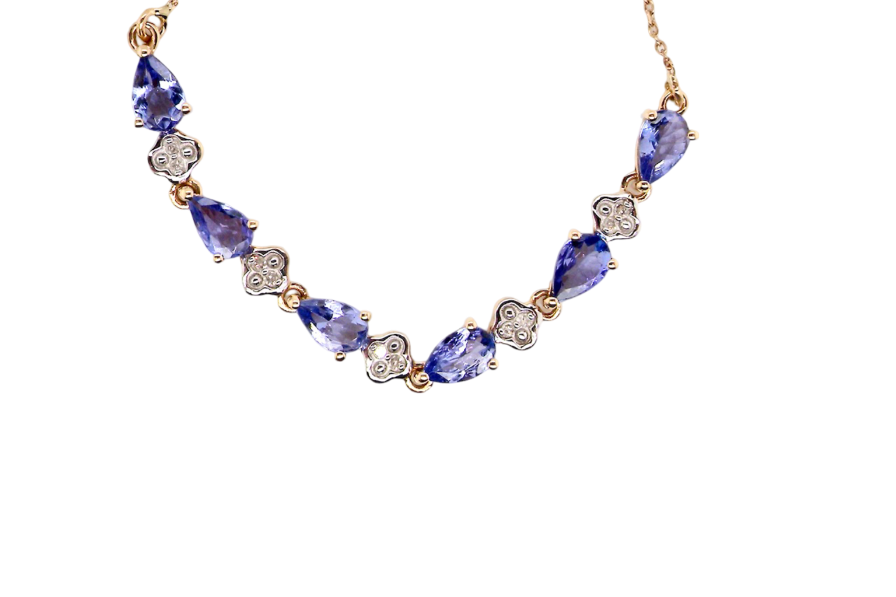 A Tanzanite and Diamond bracelet