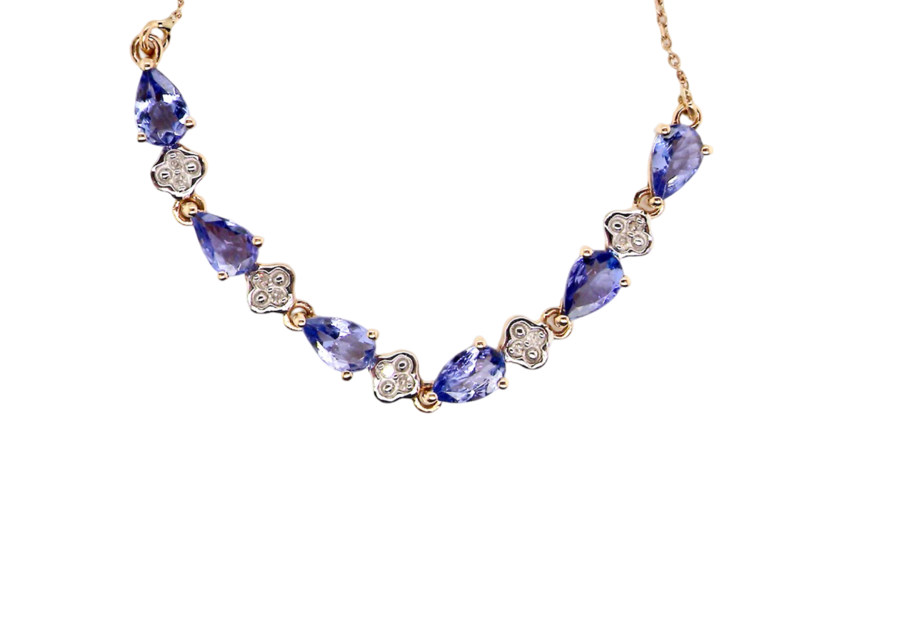 A Tanzanite and Diamond bracelet