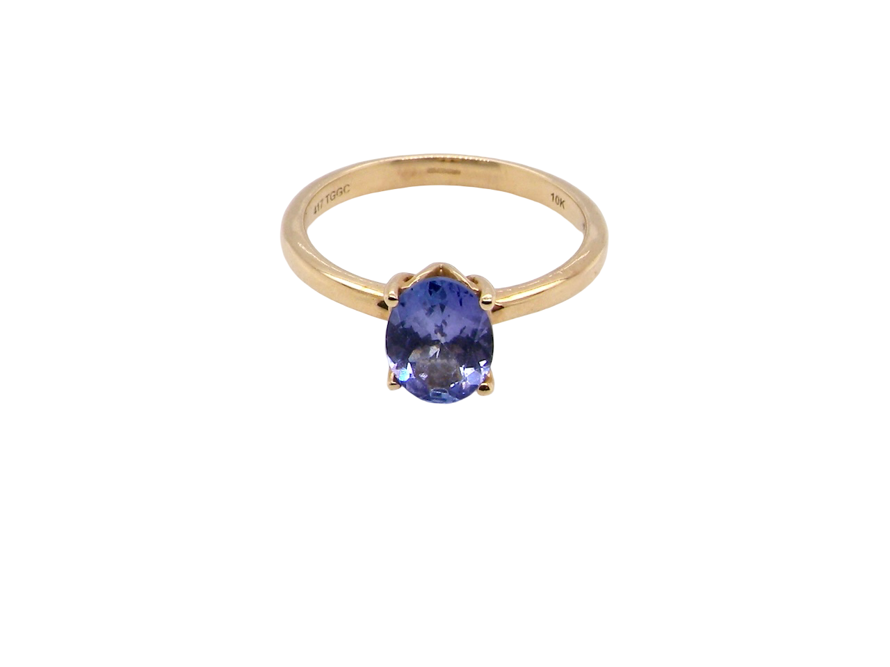 A Tanzanite solitaire ring
