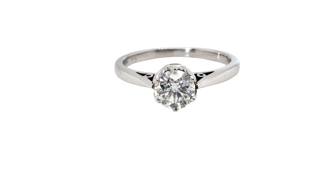 This is the number one choice for an engagement ring, the classic solitaire.