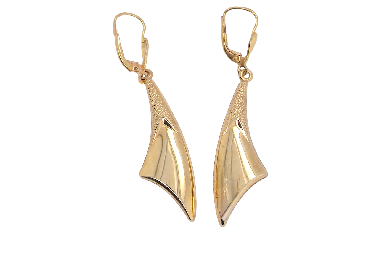 Tie shaped earrings