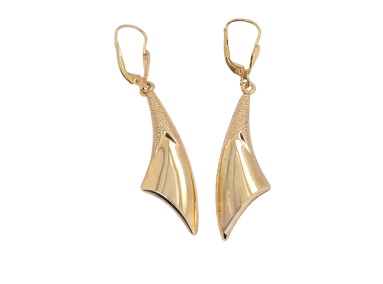 Tie shaped earrings