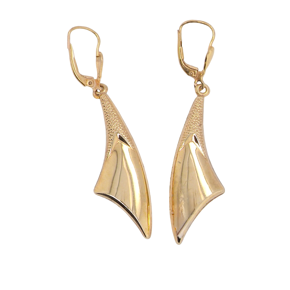 Tie shaped earrings