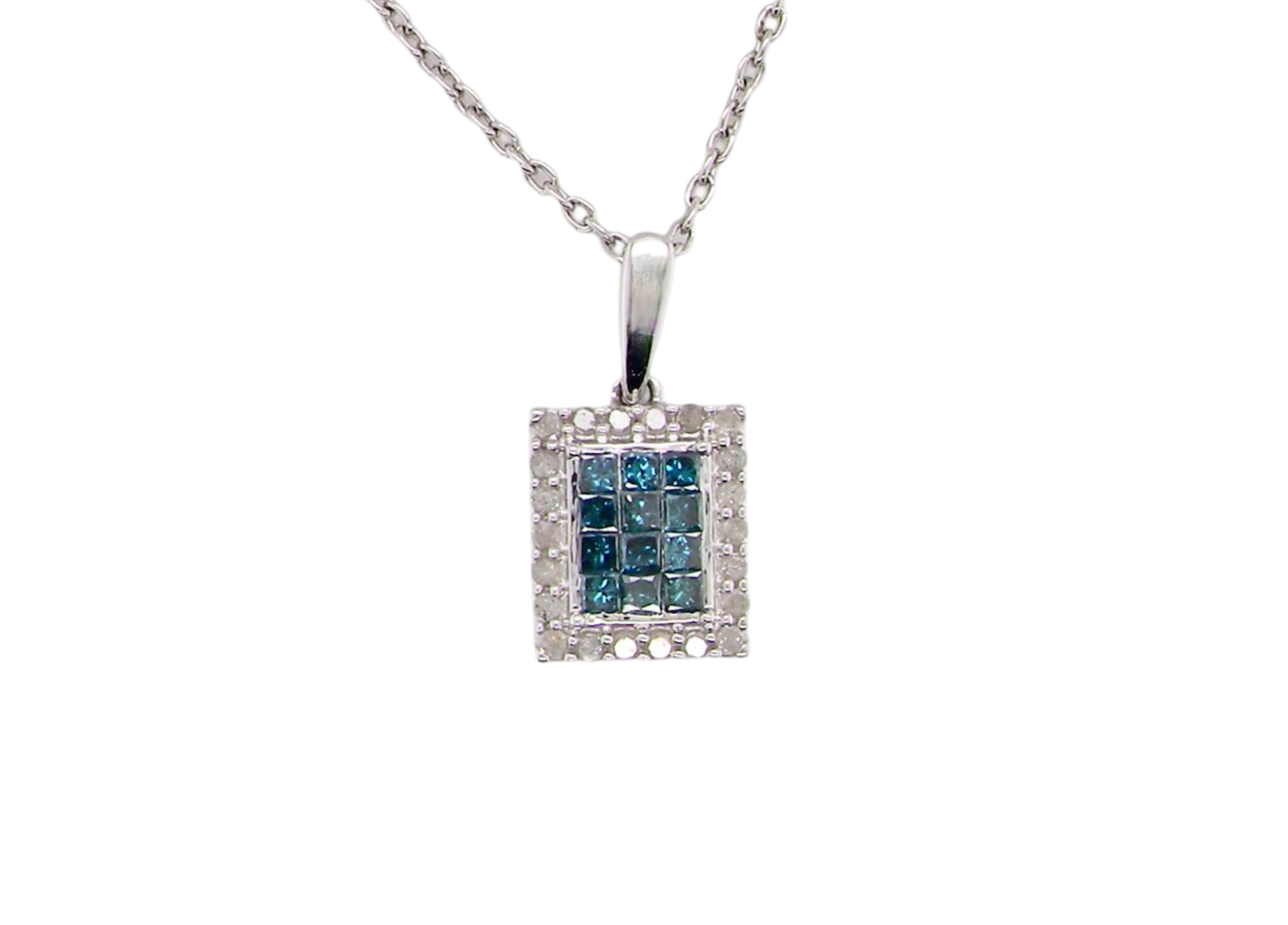 blue topaz pendant