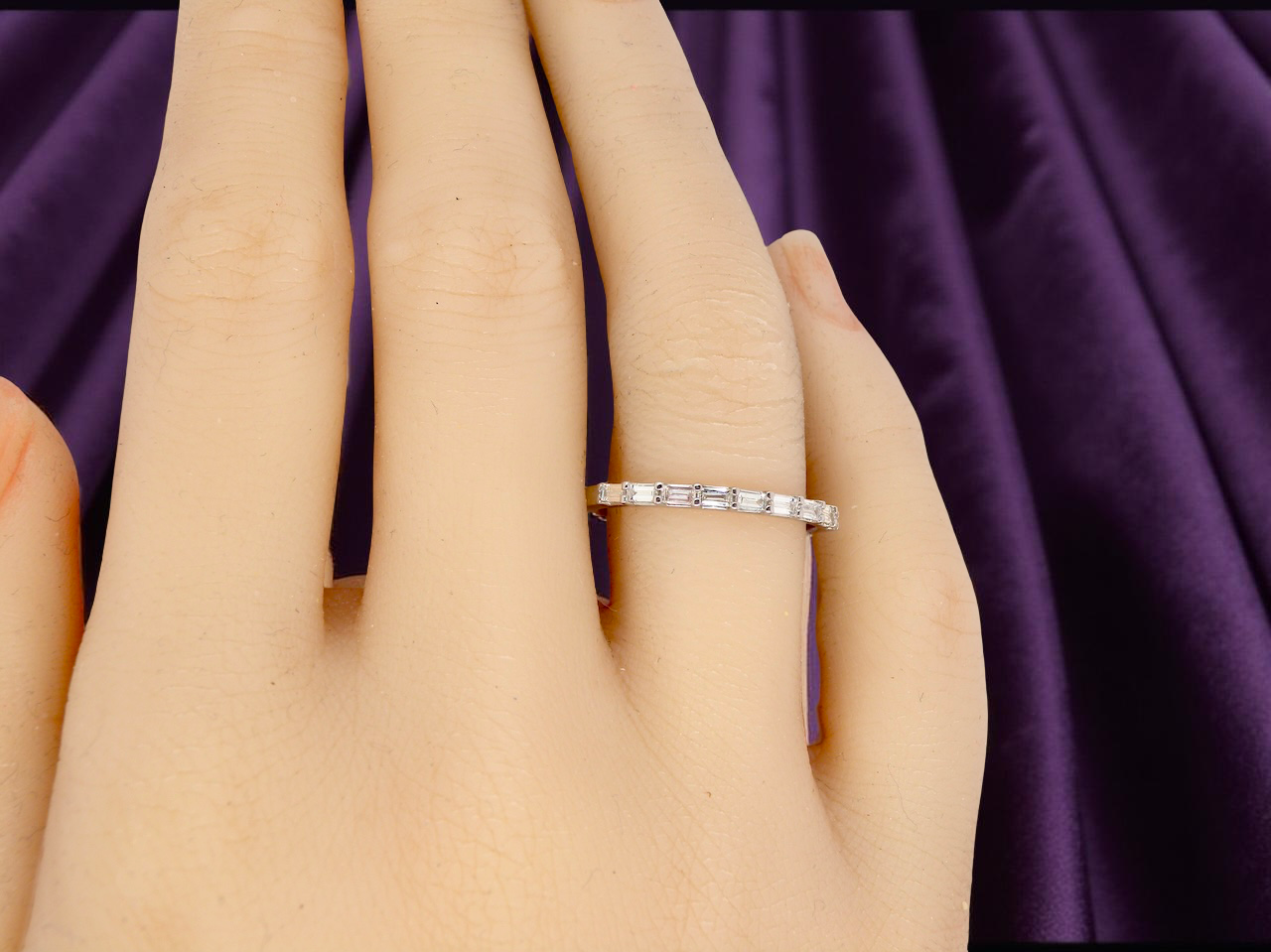 A platinum Diamond eternity ring