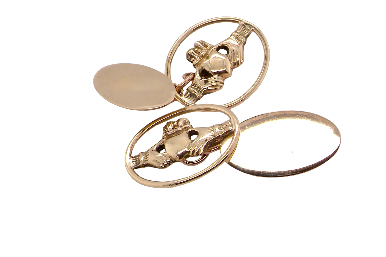 claddagh cufflinks
