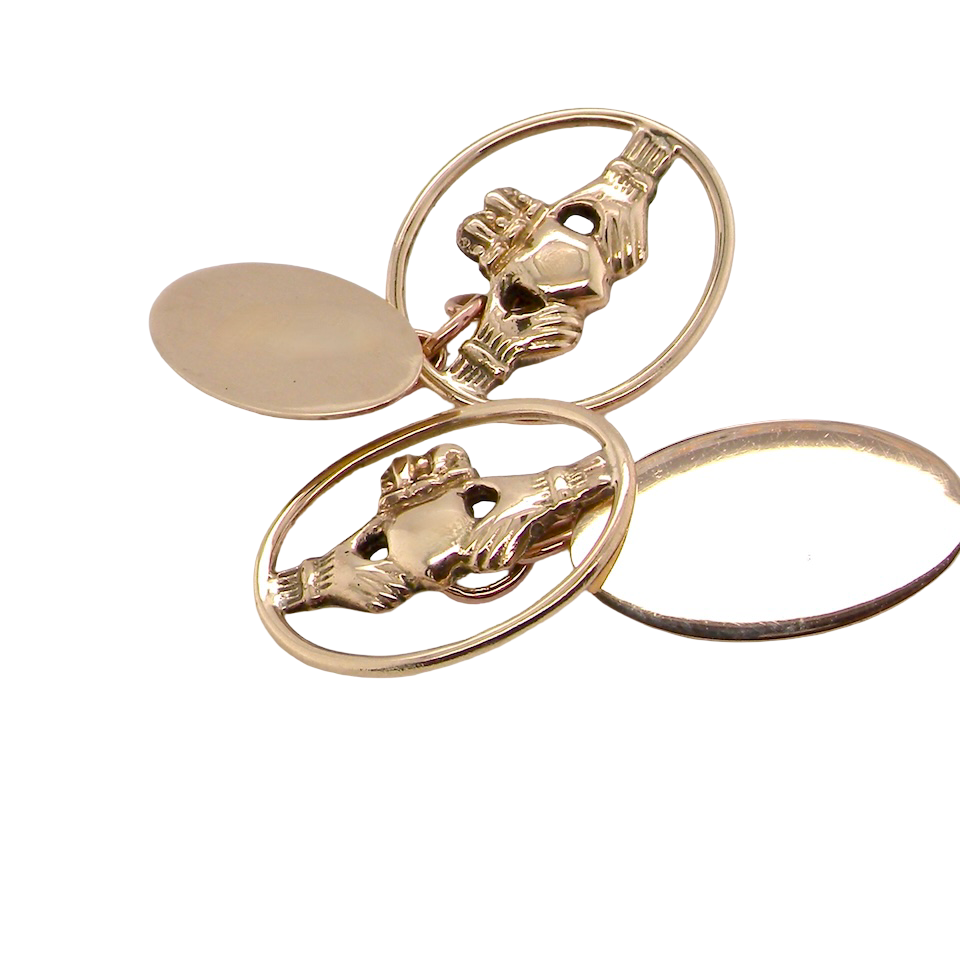 claddagh cufflinks