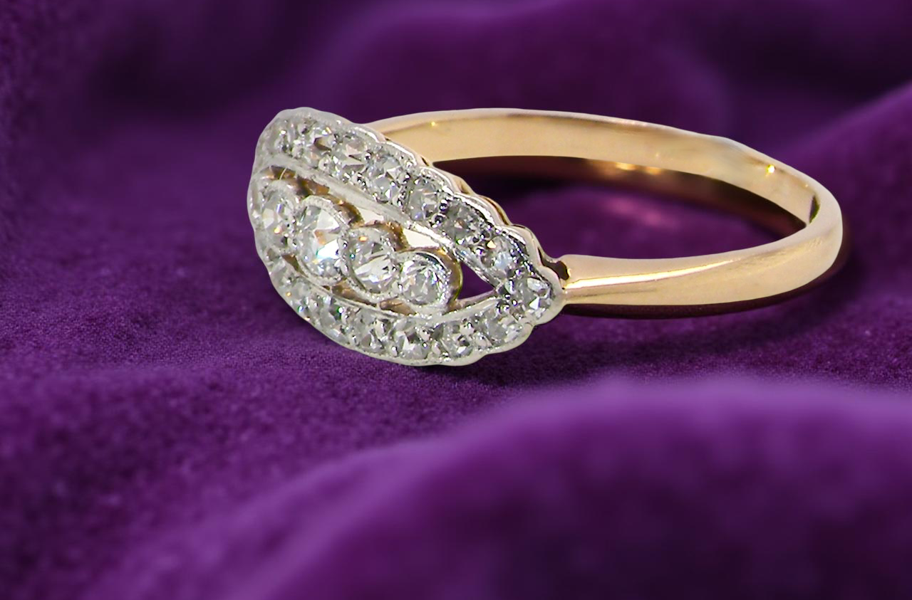 diamond ring from the early part of the 20th century.