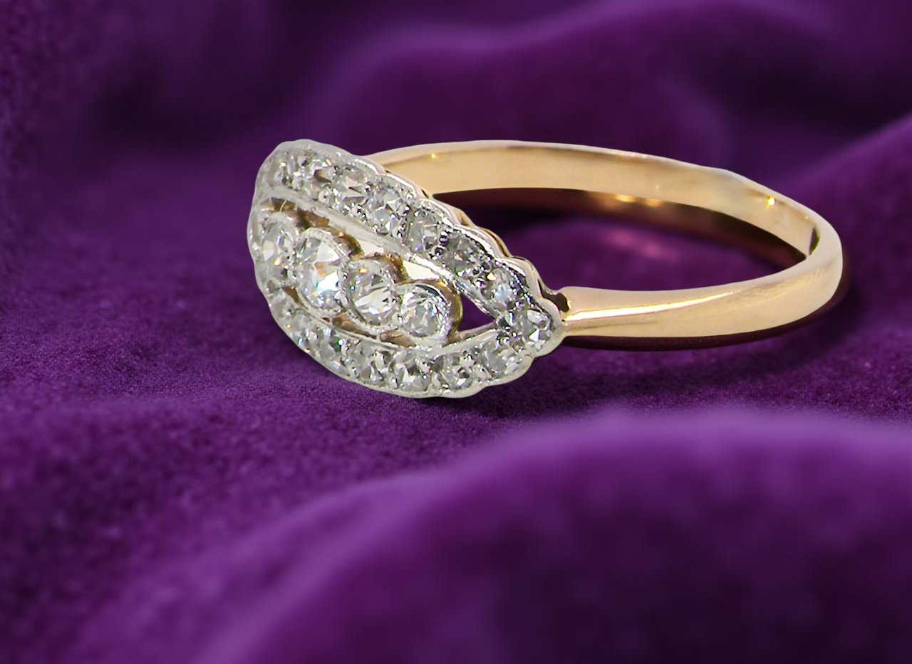 diamond ring from the early part of the 20th century.