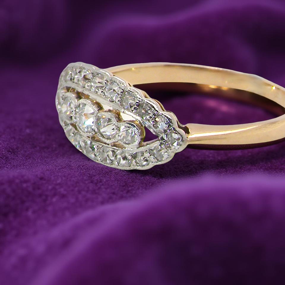 diamond ring from the early part of the 20th century.