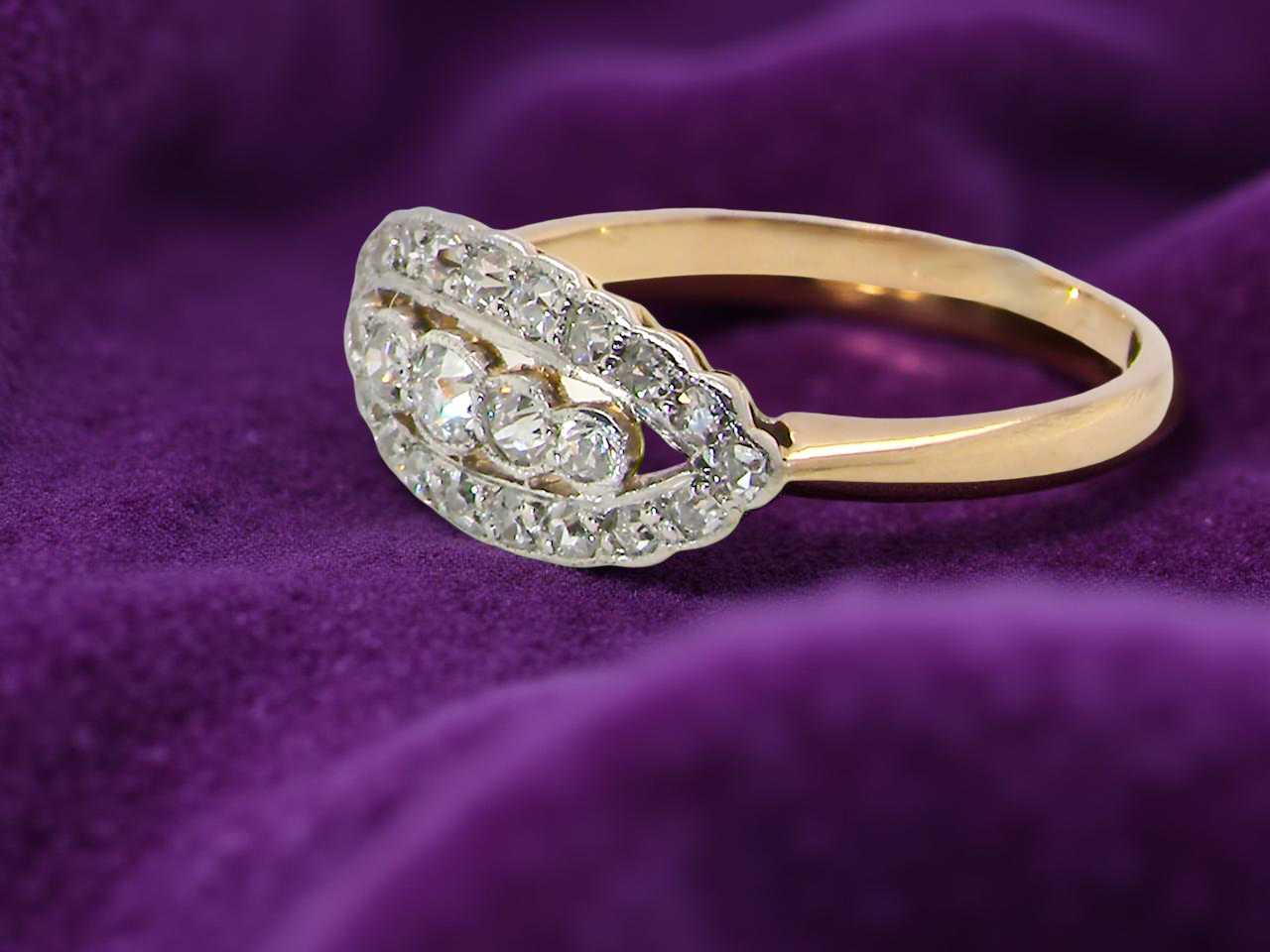 diamond ring from the early part of the 20th century.