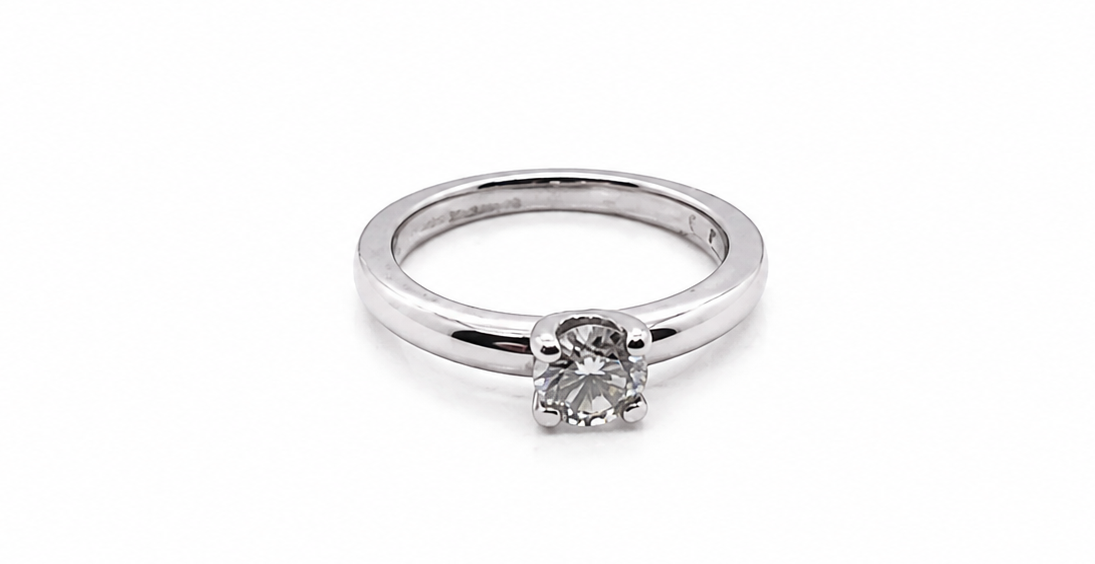 white gold diamond solitaire