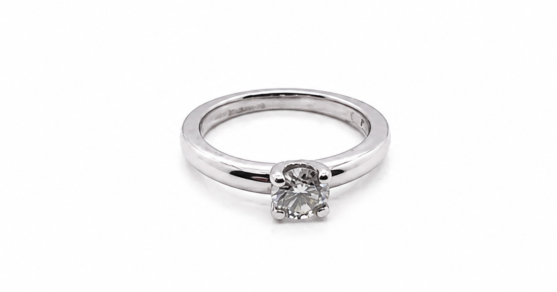 white gold diamond solitaire