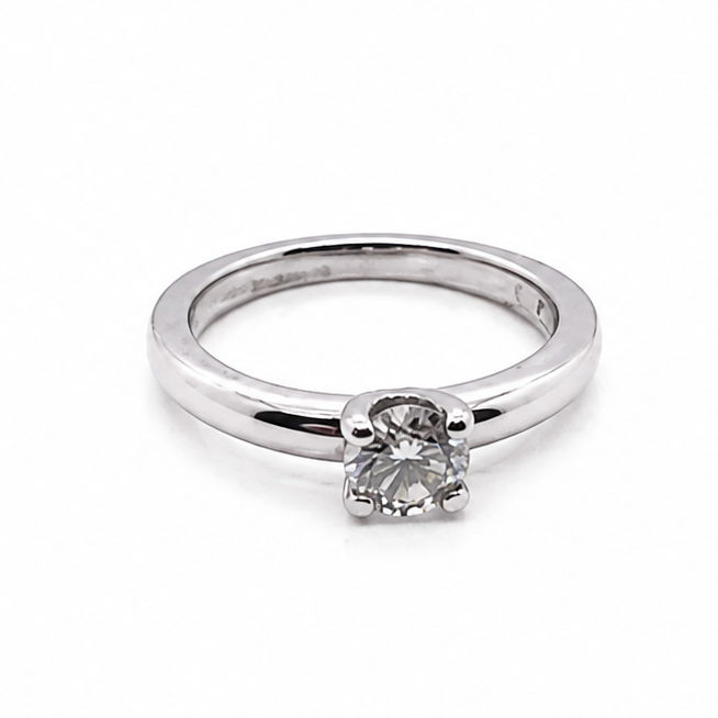 white gold diamond solitaire