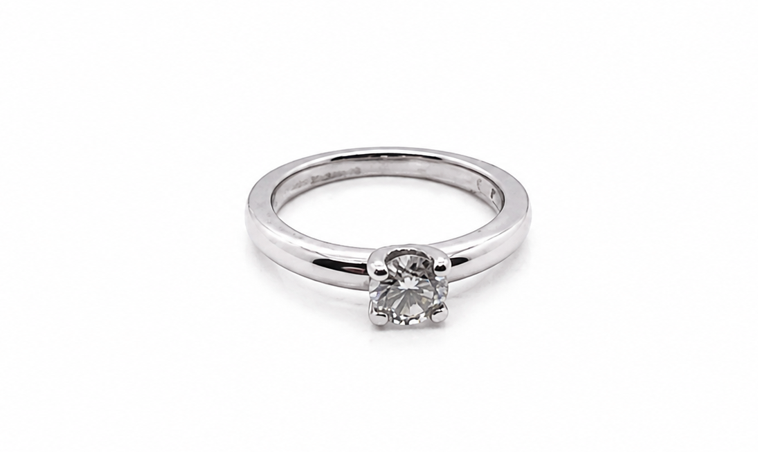 white gold diamond solitaire