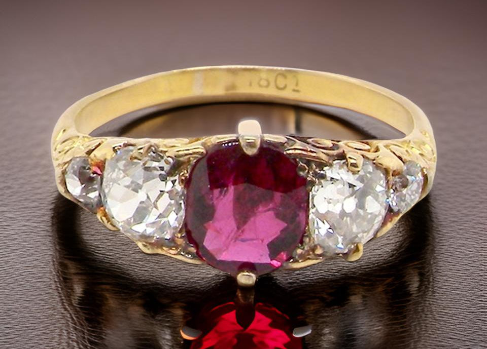 A fine Victorian Ruby and Diamond ring