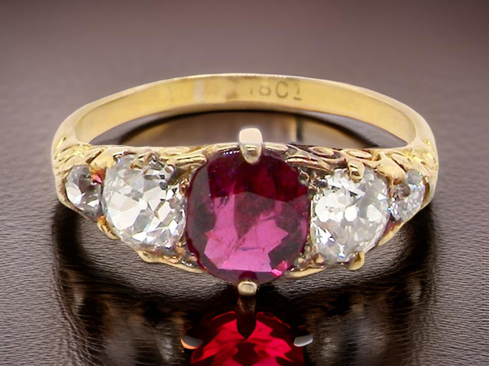 A fine Victorian Ruby and Diamond ring